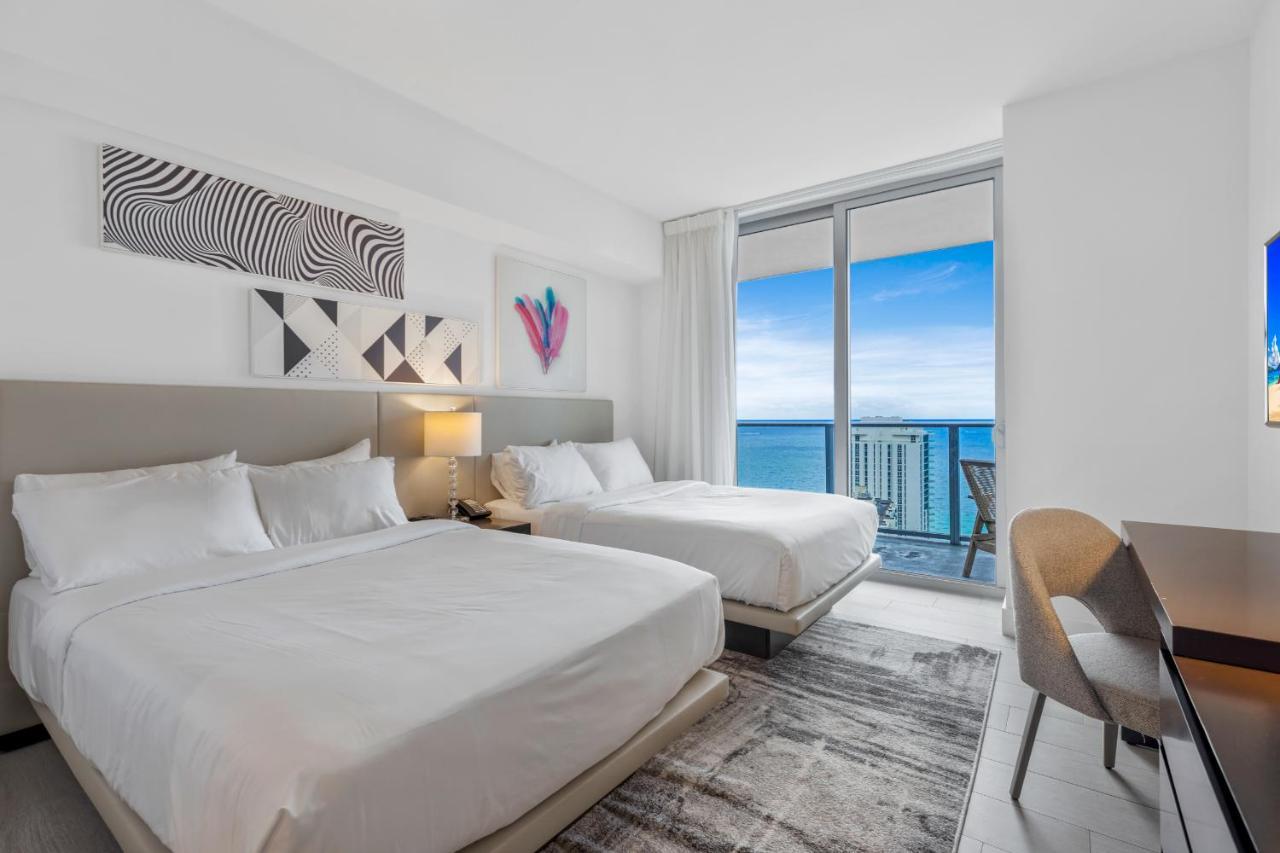 Hyde House - Luxury Waterfront 2Br 2Ba Apartment Suite With Direct Ocean View, Roof Top Pool, Resort Amenities Hollywood Esterno foto
