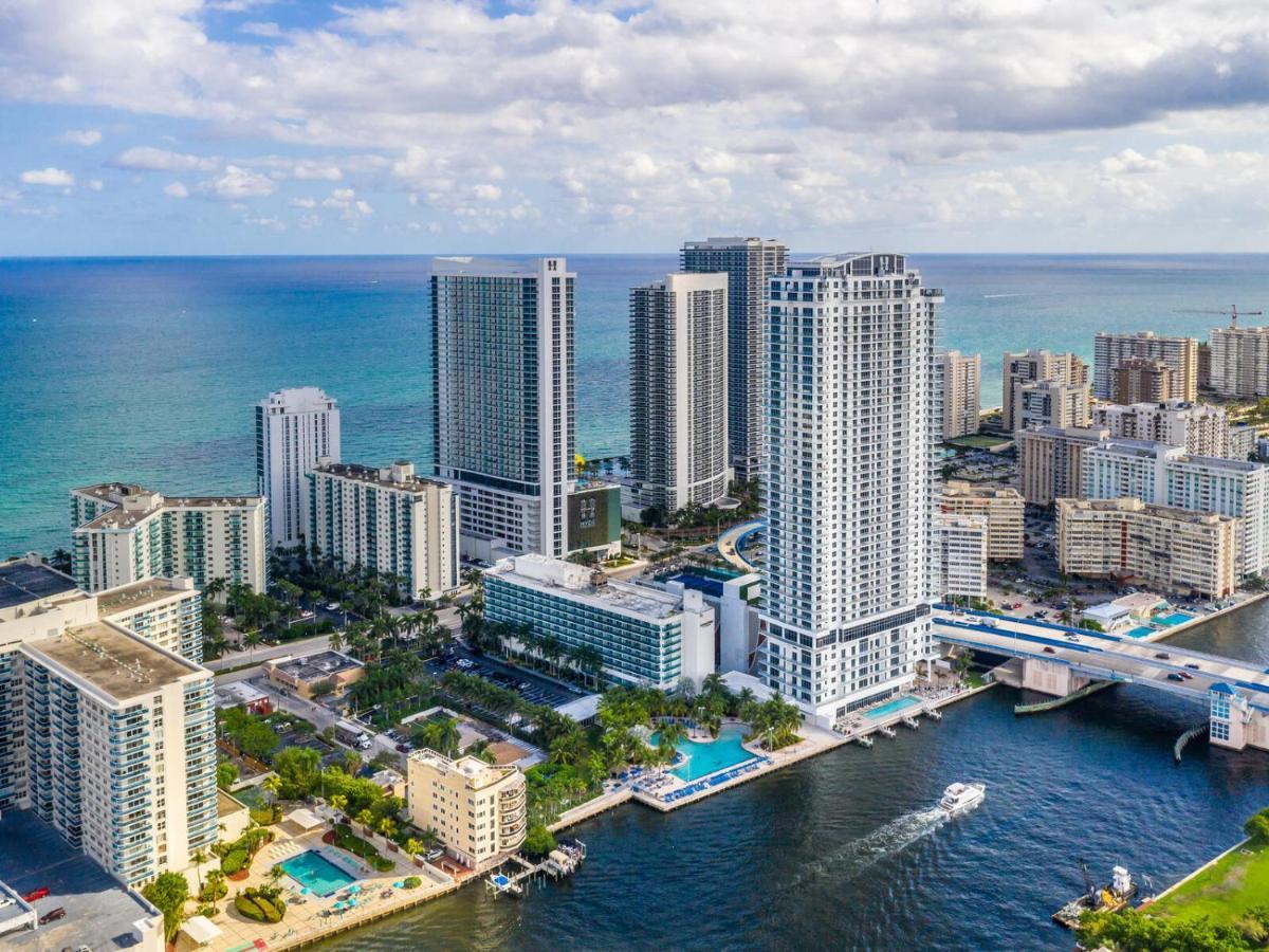 Hyde House - Luxury Waterfront 2Br 2Ba Apartment Suite With Direct Ocean View, Roof Top Pool, Resort Amenities Hollywood Esterno foto